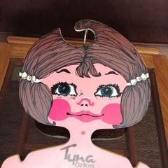 Pop Art Twiggy Head Vintage Clothes Hanger