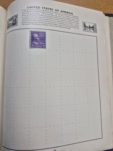 stamp album with stamps of the world