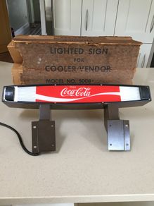 Coca Cola Vending Machine Topper Light Year 1975