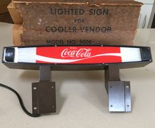 Coca Cola Vending Machine Topper Light Year 1975