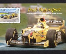 2001 Ireland Centenary of the Royal Irish Automobile Club: Jordon Commemorative Stamp Miniature Sheet Fine CDS Used with clear Dublin Cancel