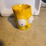 The Simpsons Bart Simpson Ceramic Single Yellow Egg Cup Holder Collectible Image 2
