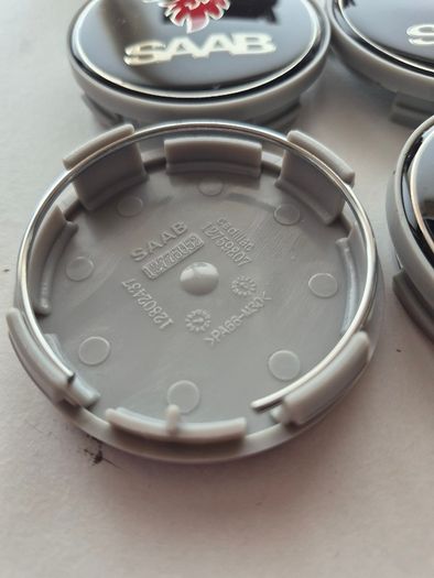 Black Saab centre caps - FREE POST