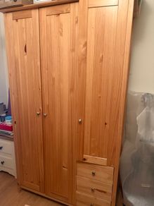 Wooden wardrobe