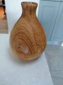 Handmade Woodturned large vase