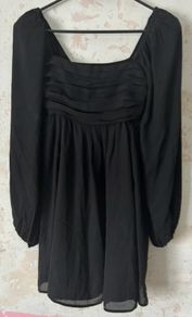 Abercrombie & Fitch Black Babydoll Mini Dress BNWT