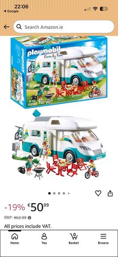 Playmobil Camper Van - almost complete