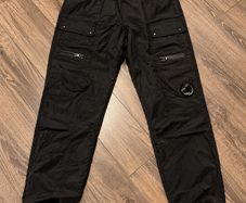 C P Company Black Cargo Joggers