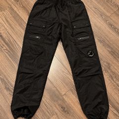 C P Company Black Cargo Joggers