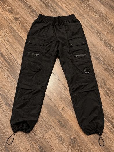 C P Company Black Cargo Joggers