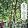 Manual Pole Saw, 7.3-27 ft Extendable Tree Pruner, Sharp Steel Blade and Scissors High Branches Trimming, Branch Trimmer with Lightweight 8 Fiberglass Handles Image 3