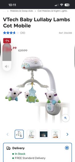 baby cot mobile