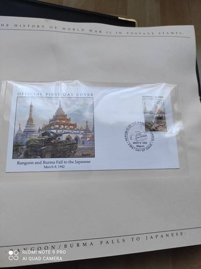 The History of World War II in the postage stamps