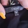 Next black embroidered mesh top size UK14 EU42 Perfect condition Postage included Image 2