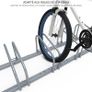 4 Bike Stand Floor or Wall mounted bike rack for garage Bicycle Parking rack Cycle Storage Locking Stand Image 5