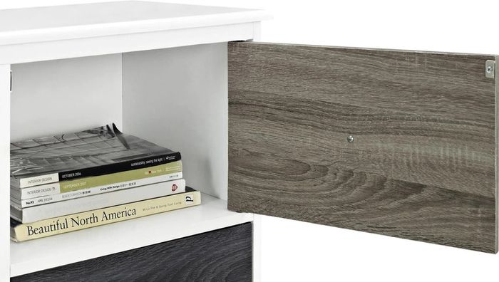 Mercer Tv Console Multicolour Doors 50" White - 1739096uk