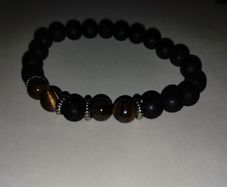 Handmade Bracelet Natural Wood & Stone from Nepal
