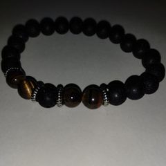 Handmade Bracelet Natural Wood & Stone from Nepal