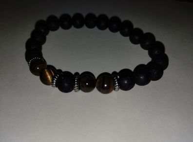 Handmade Bracelet Natural Wood & Stone from Nepal
