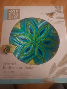 Home and Garden Peacock Birdbath