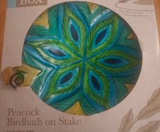 Home and Garden Peacock Birdbath