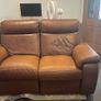 3 Seater Italian Leather Sofa with Electric Recliner Image 5