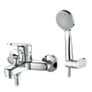 Ibergrif Roma - Tub-Shower Mixer Tap with Handset, Hose, Holder, Chrome Image 2