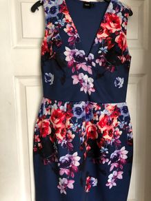 Floral bodycon mini dress