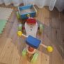 Early Learning Center Wooden Push Bike with the Wagon Cart Image 2