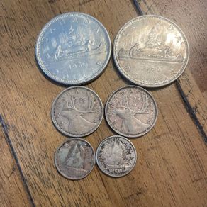 Canadian silver coins under silver spot price
