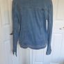 B.Young Blue Denim Jacket UK 16 Classic Casual Stretch Trucker Coat Image 4
