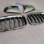 Brand New F10 F11 Lci Black Kidney Grilles & Mirror Covers Set Image 6