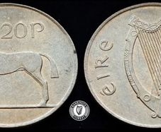 [#473] - Ireland 1992 | 20p | 20 Pence | Horse | KM.25