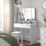 White Dressing Table With Mirrors (FREE POSTAGE) Image 2