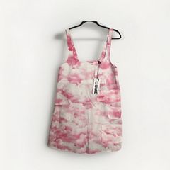 Rotate Birger Christensen Naima Mini Dress Sz 10UK  M Organic Cotton Cloud