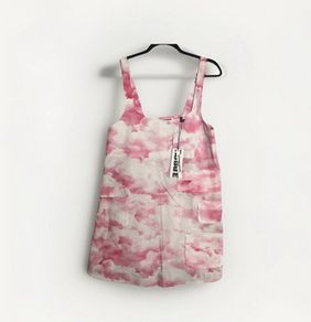 Rotate Birger Christensen Naima Mini Dress Sz 10UK  M Organic Cotton Cloud