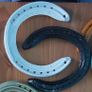 Unique Painted Used Horse Shoes Image 4