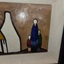 Oil on Board Shawlies and Cottages painting - Framed Image 2