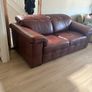 Brown Leather two seater Image 2