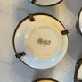 6 Christopher Dresser Antique Silver Plated & Royal Doulton Integrated Egg Cups Image 2
