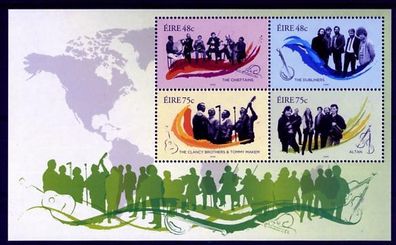 2006 Ireland Irish Music Commemorative Stamps Miniature Sheet Mint Never Hinged (MNH).