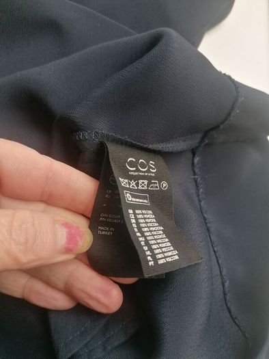 beautiful new designer cos navy dress