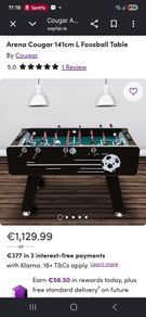 Fooseball table