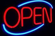 NEON OPEN SIGN,50x26CM Ultra Brighter OPEN Business Board,6Flashing Lighting Mode, Larger and Brighter (Red/Blue),Brightness Adjustable (FREE SHIPPING)