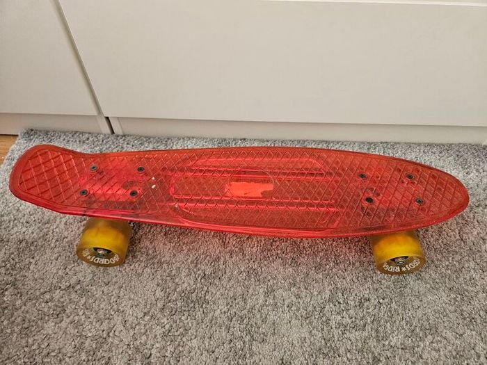 Skateboard with light up wheels