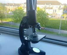 vintage microscope
