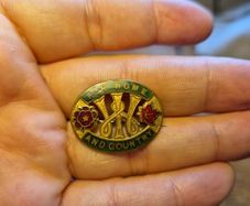 Vintage W. O. Lewis For Home and Country Pin Badge Birmingham