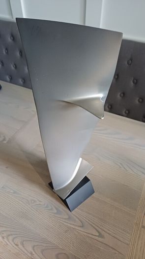 Large Mounted Boeing 737 CFM 56-3 Titanium Jet Engine Blade, Aircraft, Aviation