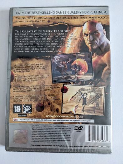 God of War PS2 (Platinum Version) New + Sealed PAL/ENG