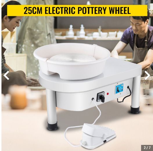 280w Electric Pottery Wheel Machine 25cm W/ Detachable Basin Ceramic Formectric Pottery